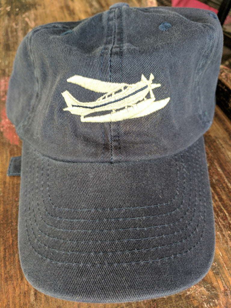 HT-unstructured Adjustable buckle hat-Navy